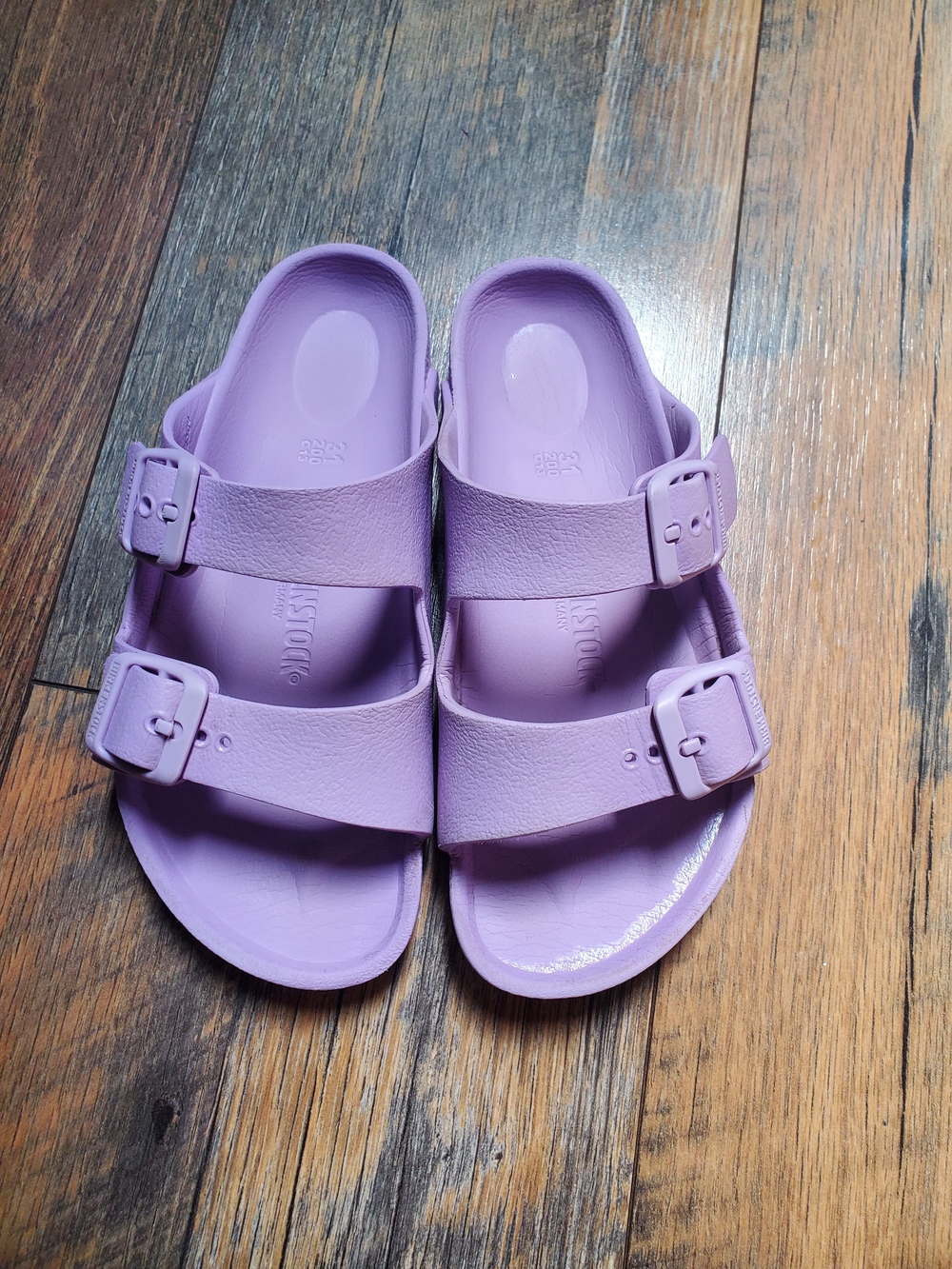 Birkenstock Kids Double-Buckle Slide Sandals in Lavender